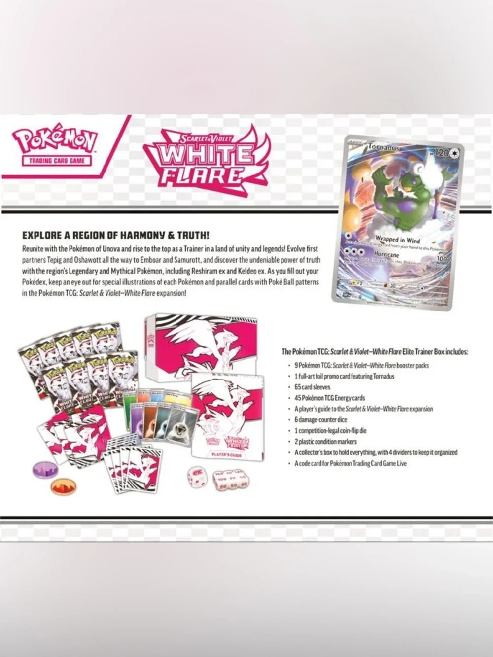 Sealed Pokémon White Flare Elite Trainer Box - Scarlet & Violet: White Flare ETB